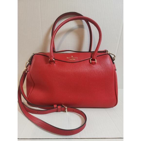 Kate Spade New York Red Leather Bag W/ Handles & Straps - Picture 2 of 10